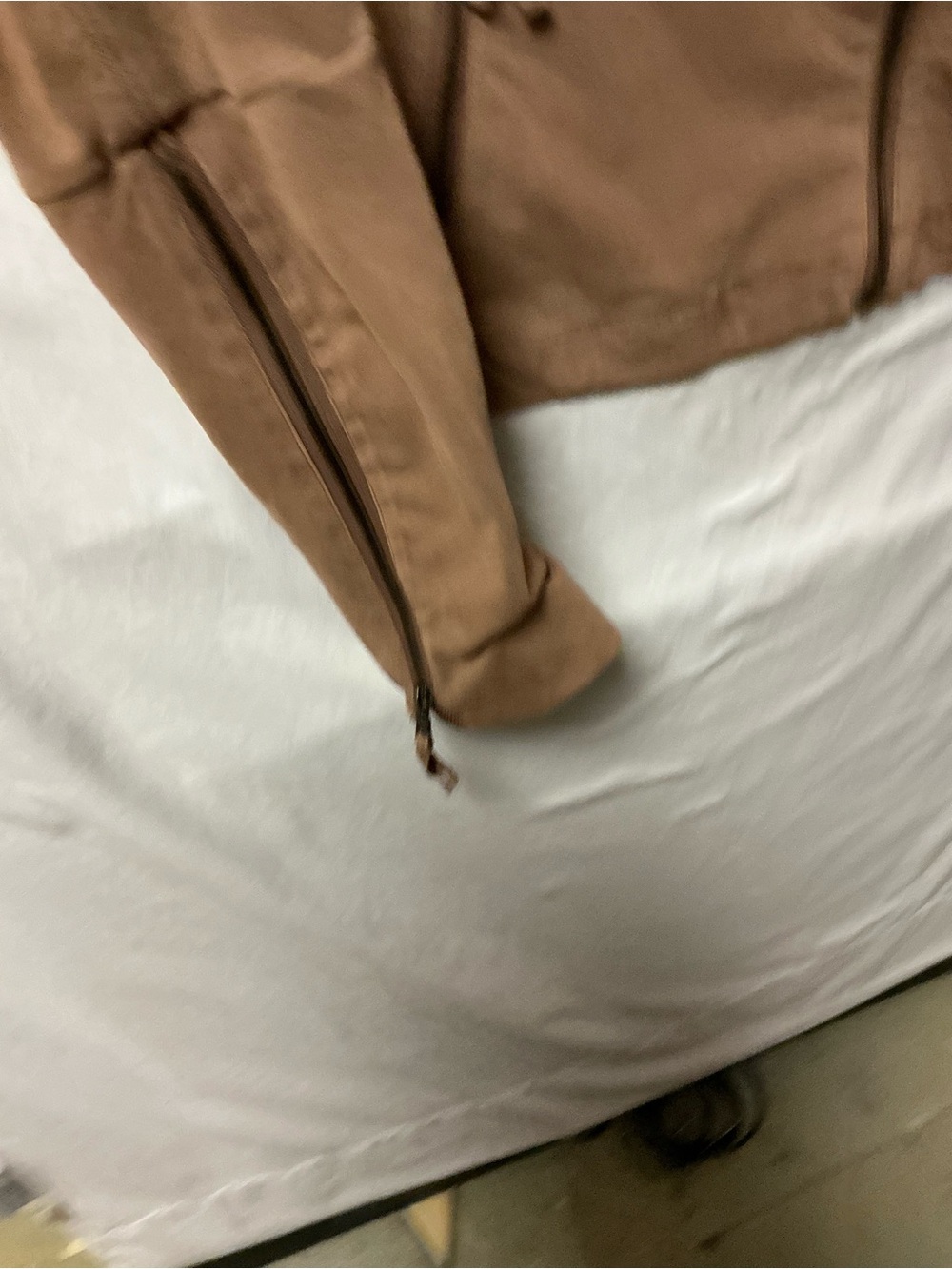 Anthropologie Marrakech Taupe Suede Moto Jacket - Picture 4 of 5